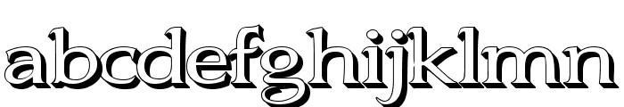 Jhunwest 3D Font LOWERCASE