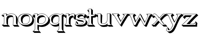 Jhunwest 3D Font LOWERCASE