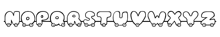 JI Toy Train Font UPPERCASE
