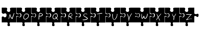 Jigsaw Font UPPERCASE
