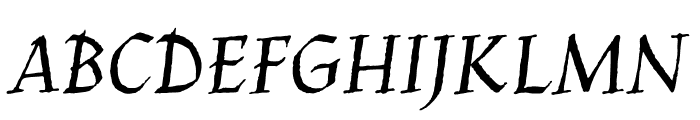 JimNightshade-Regular Font UPPERCASE