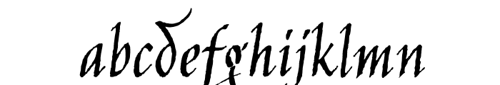 JimNightshade-Regular Font LOWERCASE
