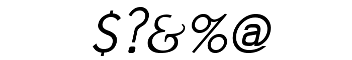 Jivita Italic Font OTHER CHARS