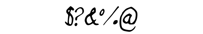 JMillmanuscript Font OTHER CHARS