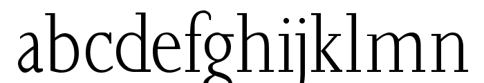 JoaoCond-Light Font LOWERCASE