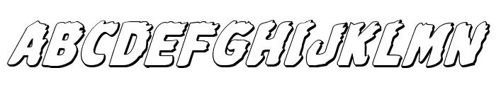 Johnny Torch 3D Italic Font UPPERCASE