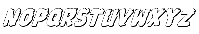 Johnny Torch 3D Italic Font UPPERCASE