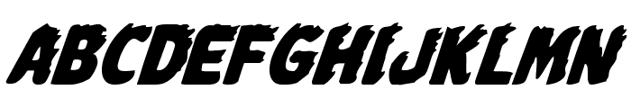 Johnny Torch Italic Font LOWERCASE