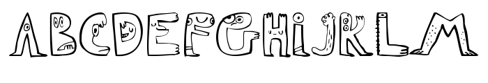 Jon Burgerman / Burgerman Font UPPERCASE