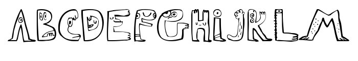 Jon Burgerman / Burgerman Font LOWERCASE