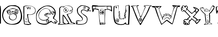 Jon Burgerman / Burgerman Font LOWERCASE