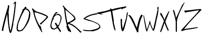 Jon Handwriting Font UPPERCASE