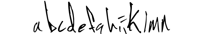 Jon Handwriting Font LOWERCASE