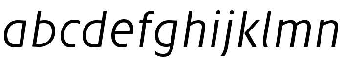 JosefPro-LightItalic Font LOWERCASE