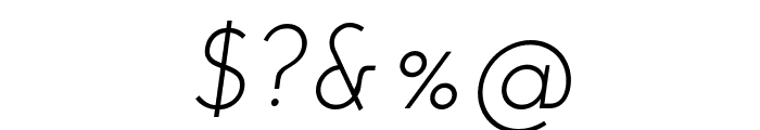 Josefin Sans Italic Font OTHER CHARS