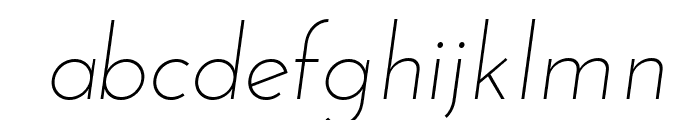 Josefin Sans Light Italic Font LOWERCASE