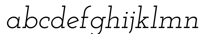 Josefin Slab Italic Font LOWERCASE