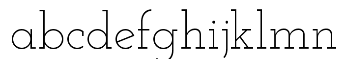Josefin Slab Light Font LOWERCASE