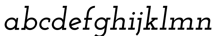 Josefin Slab SemiBold Italic Font LOWERCASE
