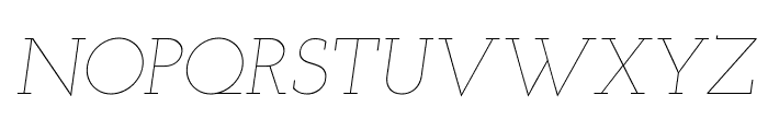 Josefin Slab Thin Italic Font UPPERCASE
