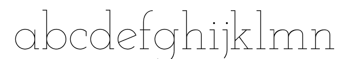 Josefin Slab Thin Font LOWERCASE