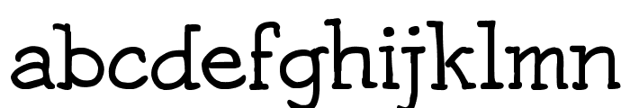 Josschrift Serif Font LOWERCASE