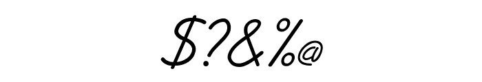 JottFLF-Italic Font OTHER CHARS