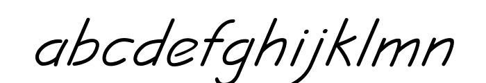 JottFLF-Italic Font LOWERCASE
