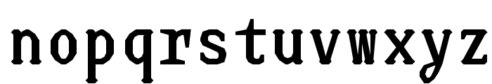 JUstice Mono Bold Font LOWERCASE