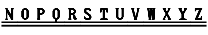 JUstice Mono Title Font LOWERCASE