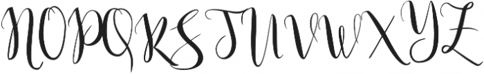 Julias Dream otf (400) Font UPPERCASE