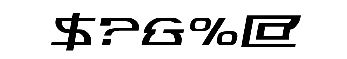 Jumptroops Semi-Italic Font OTHER CHARS