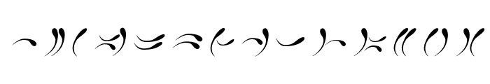 Junari Claws Italic Font LOWERCASE