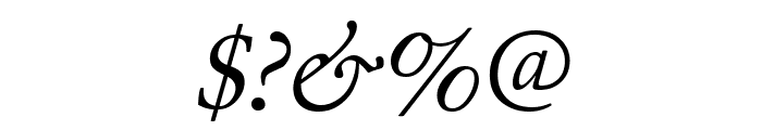 Junicode Italic Font OTHER CHARS
