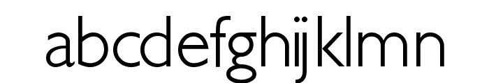 JunienLight Tryout Font LOWERCASE