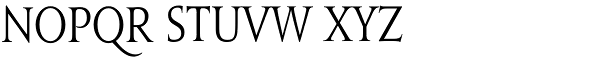 Jupiter Condensed Font LOWERCASE