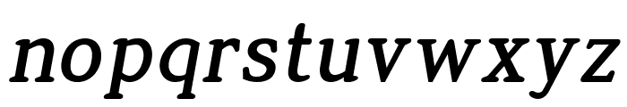 Jura Bold Italic Font LOWERCASE