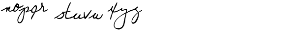 Juri Handwriting Font LOWERCASE