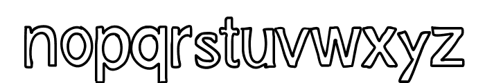JustColesBlockOutlines Font LOWERCASE