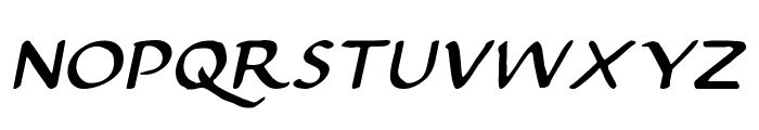 Justinian Italic Font UPPERCASE