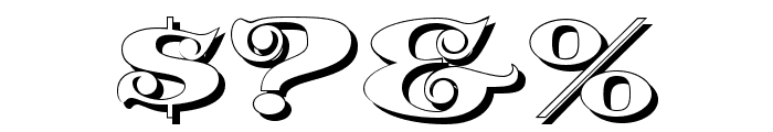 K22 Spiral Swash Shadow Font OTHER CHARS