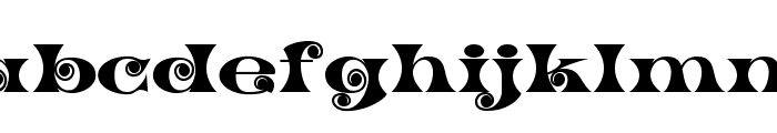 K22 Spiral Swash Font LOWERCASE