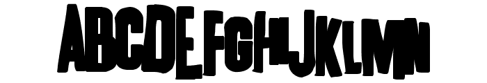 K.P. Duty - Frazzled JL Font UPPERCASE