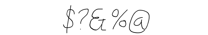 Kabina Medium Oblique Font OTHER CHARS