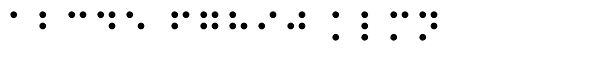 Kaeding Braille Bold Font LOWERCASE