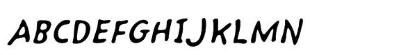Kairengu Oblique Font UPPERCASE