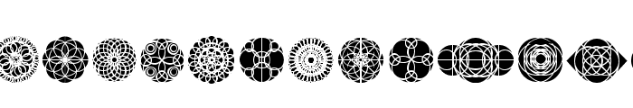 Kaleidoscopic Vision Font LOWERCASE