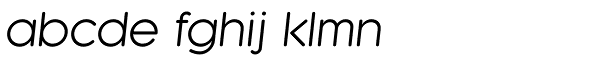Kaleko 105 Round Book Oblique Font LOWERCASE