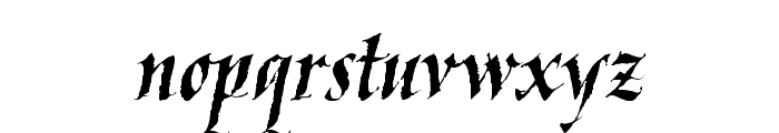 KaligrafLatin Font LOWERCASE