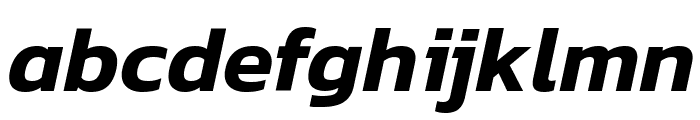 Kanit SemiBold Italic Font LOWERCASE